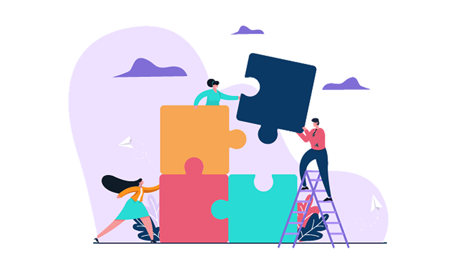 Team collaboration illustration